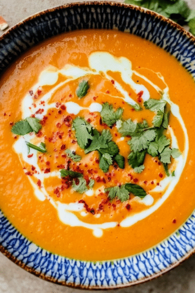 Spicy Tamarind Sweet Potato Soup