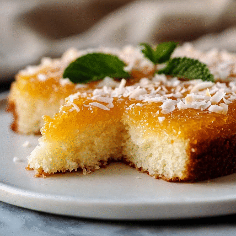 Sticky Coconut Cake