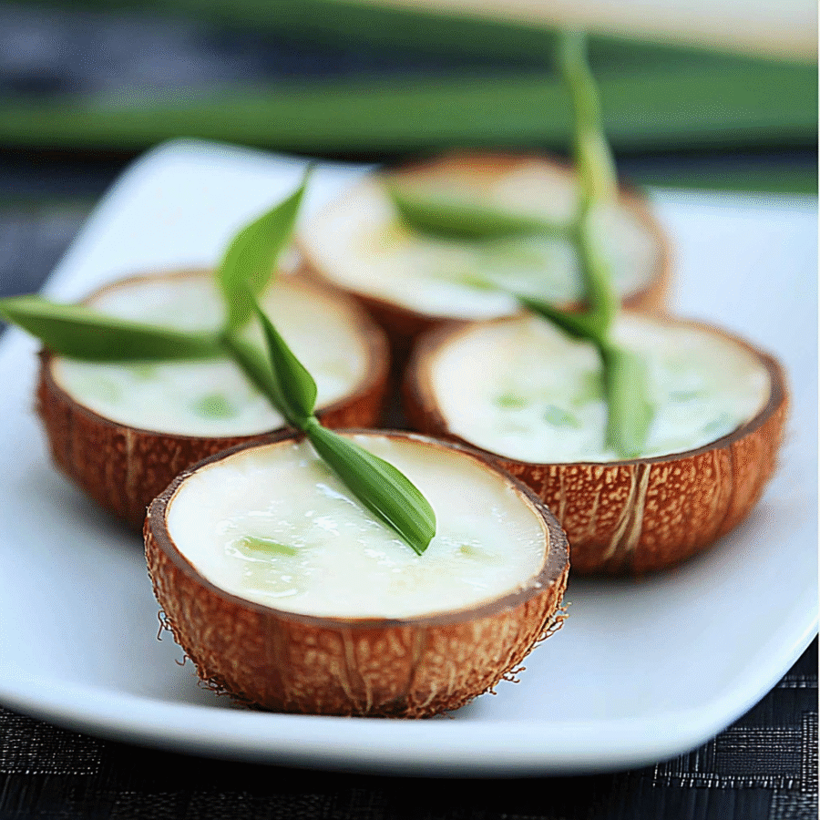 The Best Thai Coconut Custard Dessert