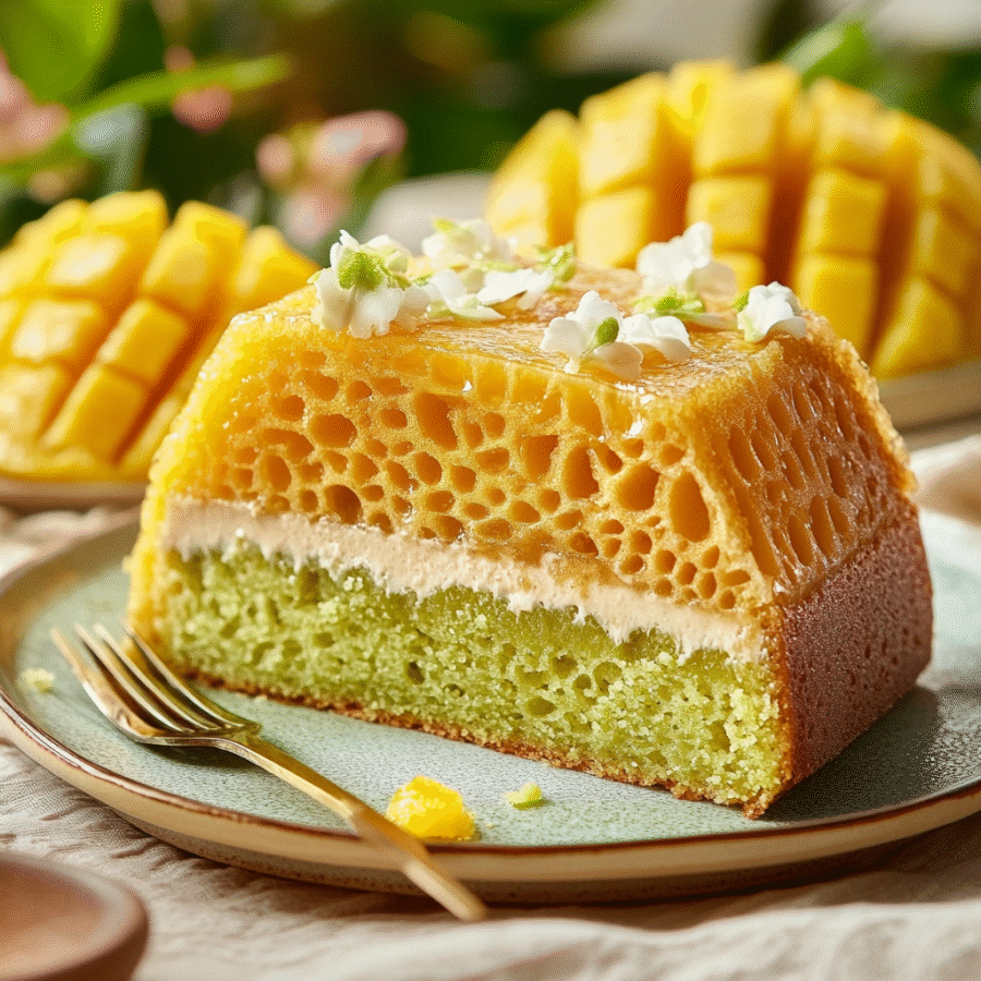 Traditional Vietnamese Honeycomb Cake