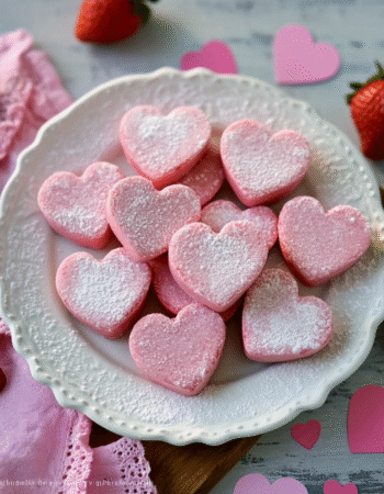Valentine-Ready Strawberry Yogurt Heart Biscuits for Dogs