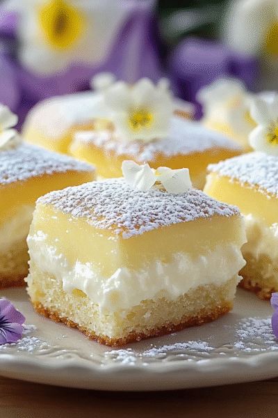 Vanilla Custard Cream Squares