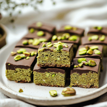 Vegan Pistachio Protein Bars