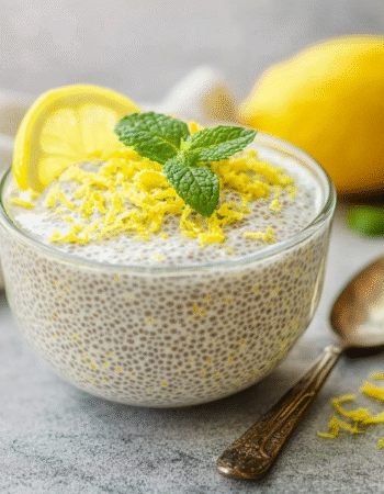 Yummy Lemon Cream Chia Pudding