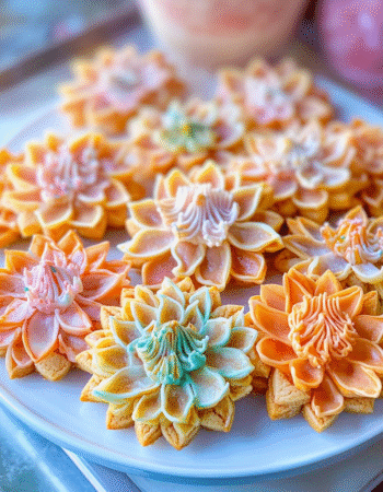 lotus flower cookies