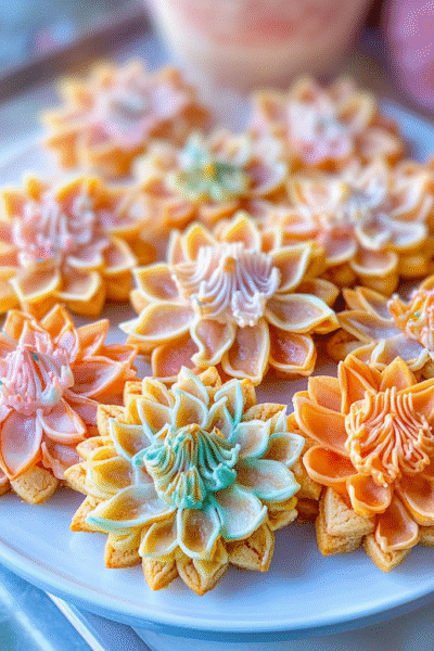 lotus flower cookies