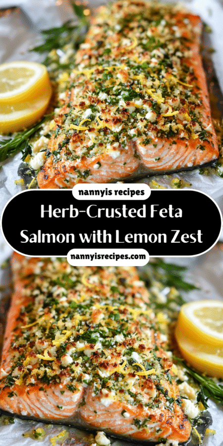 Herb-Crusted Feta Salmon with Lemon Zest delights effortlessly. 7 12 1