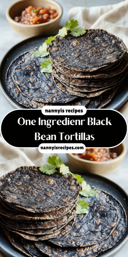 One Ingredient Black Bean Tortillas: Easy Recipe Inside! 6 31 2