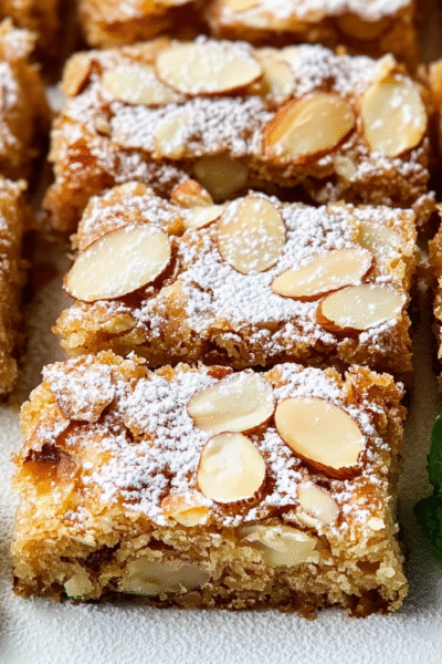 Almond Croissant Blondies