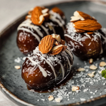 Almond Joy Stuffed Dates