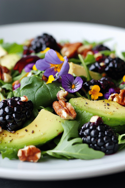 Blackberry, Avocado & Arugula Salad