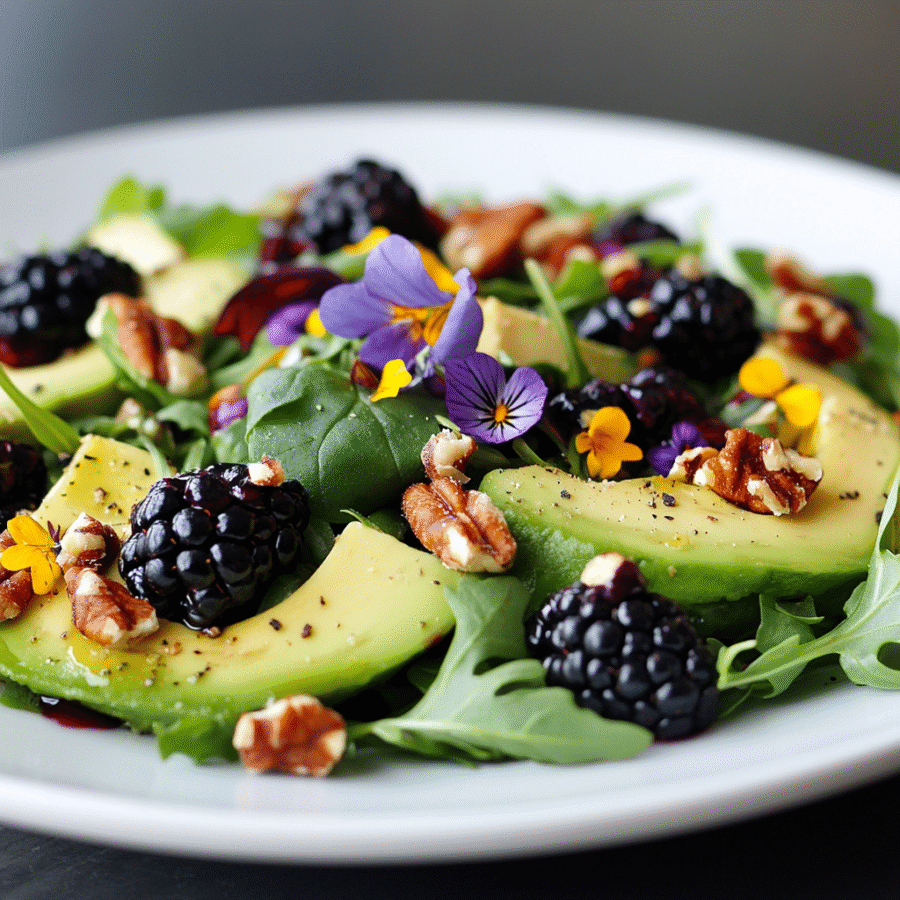Blackberry, Avocado & Arugula Salad