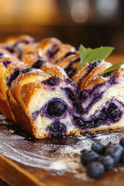 Blueberry Cream Cheese Babka