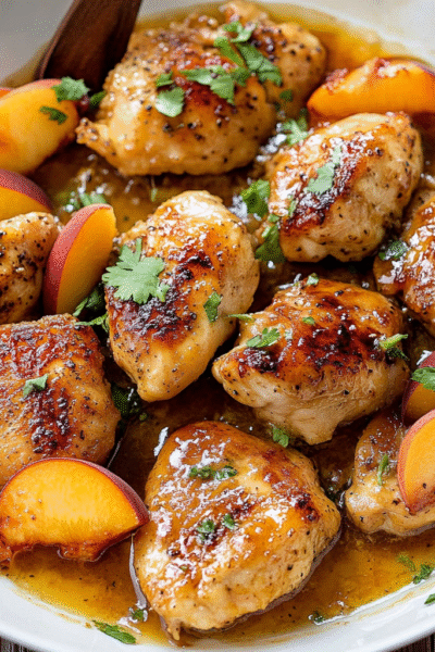 Coconut Peach Chicken