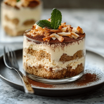 Current image: Coconut Rum Tiramisu Bliss