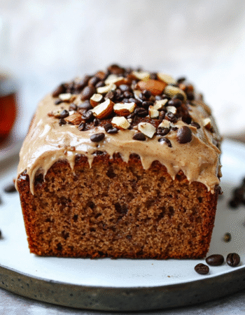 Coffee Banana Bread with Espresso Frosting