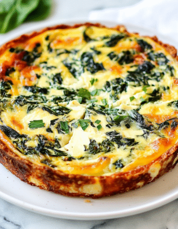 Crustless Spinach & Swiss Quiche Remix