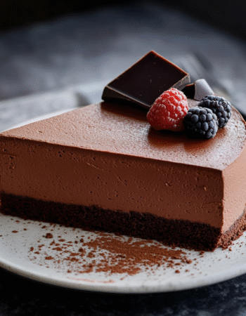 Dark Chocolate Mousse Cake