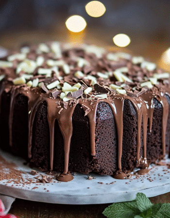 Decadent Keto Chocolate Pound Cake with Ganache Drizzle