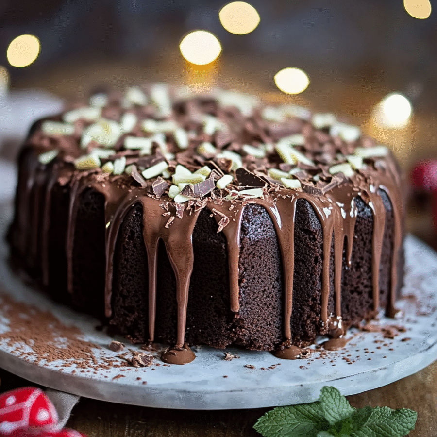 Decadent Keto Chocolate Pound Cake with Ganache Drizzle