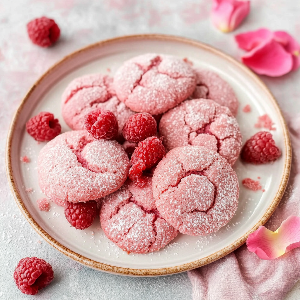 Delicious Raspberry Rose Cookies