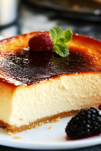 Easy Creamy Burnt Basque Cheesecake Bliss Recipe