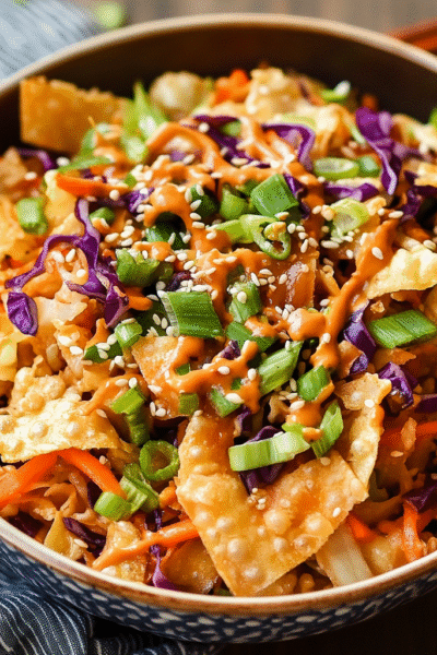 Egg Roll in a Bowl with Extra Crunchy Twist