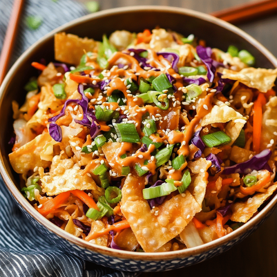 Egg Roll in a Bowl with Extra Crunchy Twist