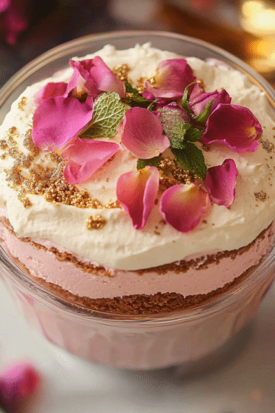 Elegant Rose Tiramisu