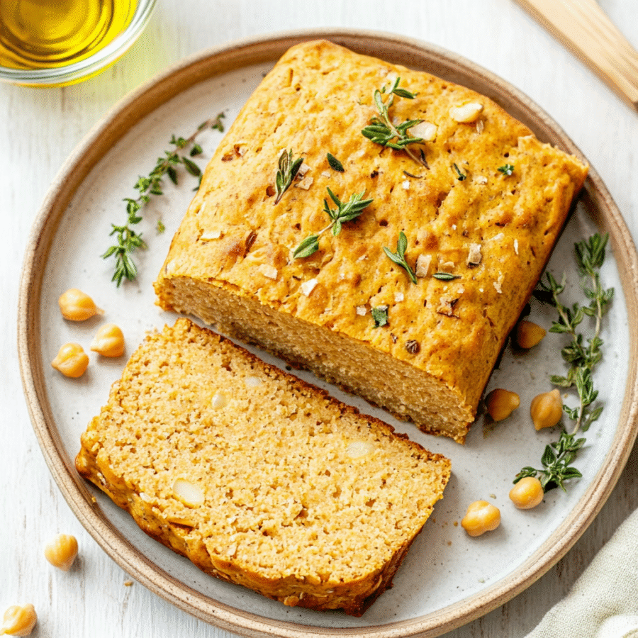 Flourless Chickpea Bread