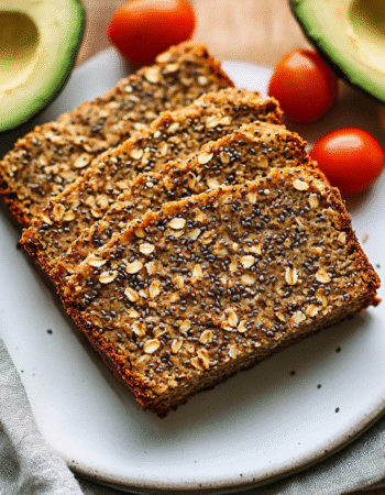 Flourless Oat and Chia Bread Healthy Homemade & Gluten-Free