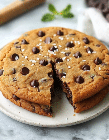 Giant Air Fryer Keto Chocolate Chip Cookie