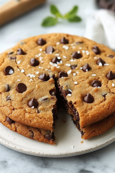 Giant Air Fryer Keto Chocolate Chip Cookie