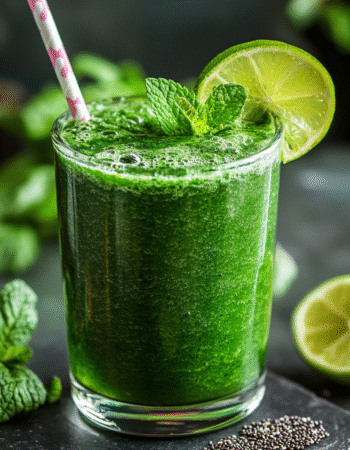 Glowing Green Spirulina Smoothie