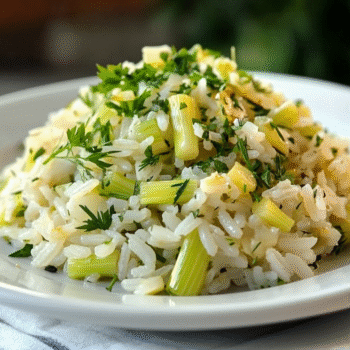 Greek Leeks with Rice