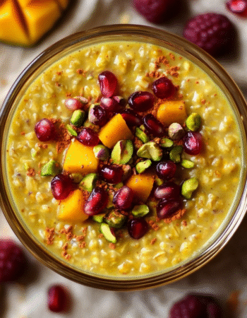 Healthy Saffron Overnight Oats for a Quick Indian Breakfast
