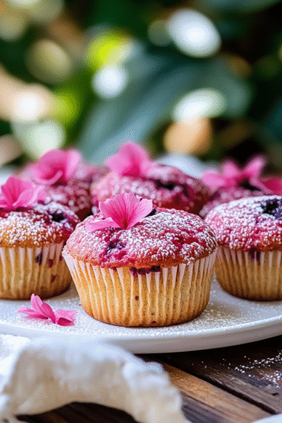 Hibiscus Muffins