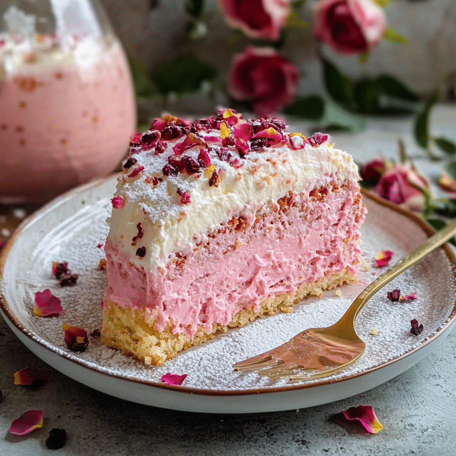 Irresistible Rose Milk Cake