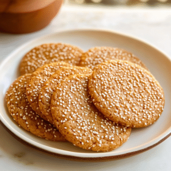Current image: Irresistibly Chewy Sesame Honey Cookies