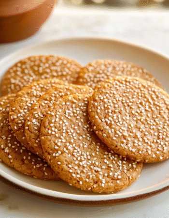 Irresistibly Chewy Sesame Honey Cookies