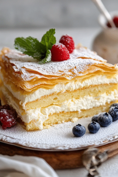 KARPATKA – POLISH CARPATHIAN MOUNTAIN CREAM CAKE