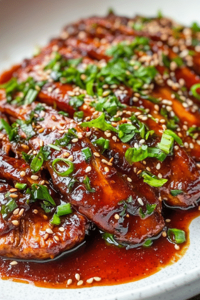 Make Gochujang Mushrooms