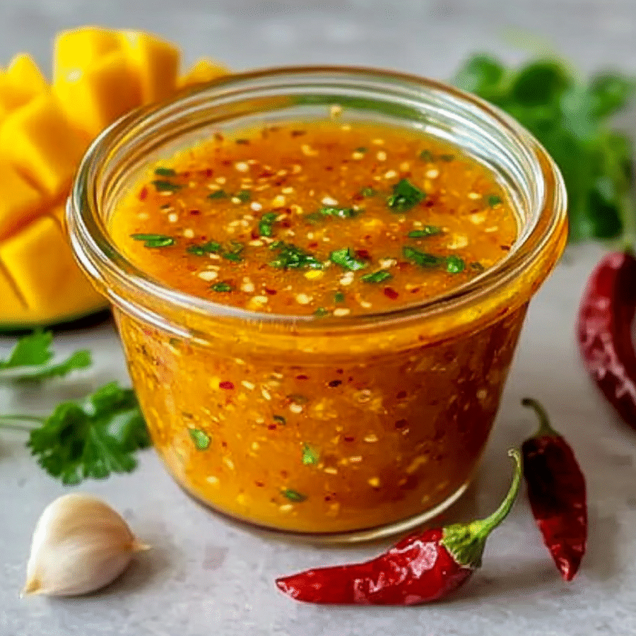Mango Habanero Honey Garlic Sauce