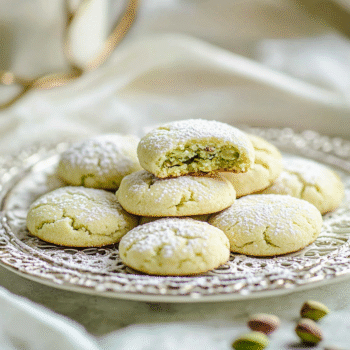 Current image: Melt-in-Your-Mouth Pistachio Wedding Cookies