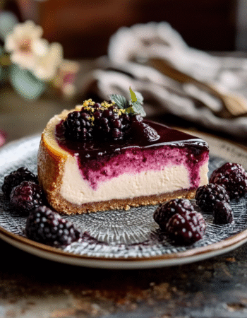Mulberry & Earl Grey Cheesecake