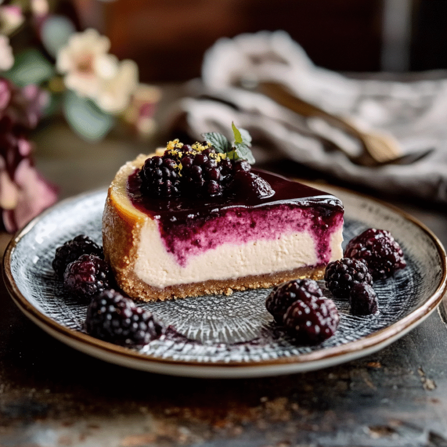 Mulberry Earl Grey Cheesecake