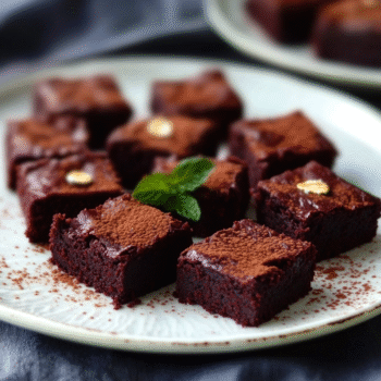 Current image: Oat Flour Beet Brownies (egg-free)