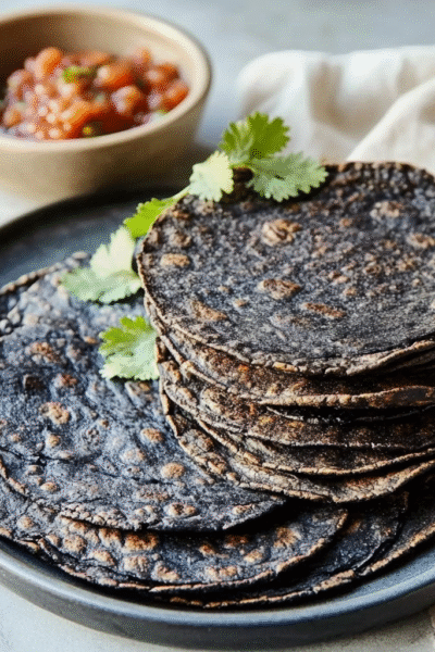 One Ingredienr Black Bean Tortillas
