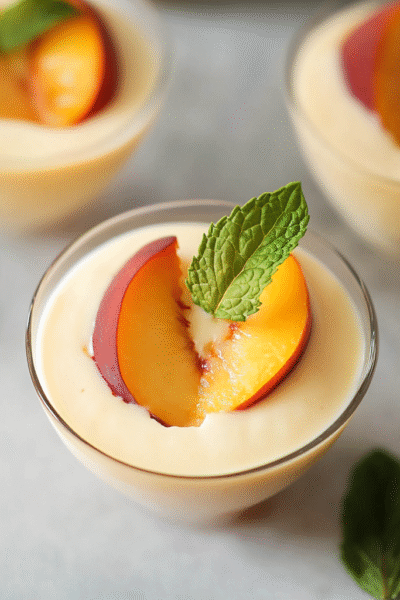 Peach Posset