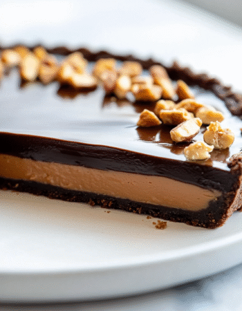 Peanut Butter Brownie Tart – High-Protein Keto Style